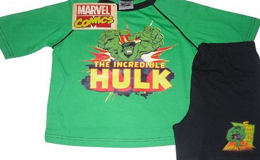 INCREDIBLE HULK SHORT BOYS PYJAMAS INCREDIBLE HULK SHORT 3 4 5 6 7 8 amp; 9 YEARS (4-5 YEARS)