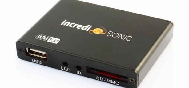 IncrediSonic Ultra Play IMP150 - HD TV Digital Mini Media Player - 1080p - Play any file from USB HDDs/Flashdrives/Memory Cards