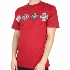 Mens Independent 4 Of A Kind T-shirt Red