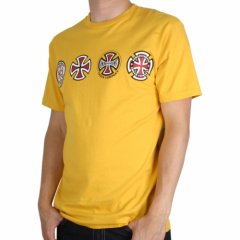 Independent Mens Independent 4 Of A Kind Tee Gold