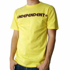 Independent Mens Independent Bar Cross Tee Banana