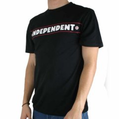 Mens Independent Classic Pinline Tee Black