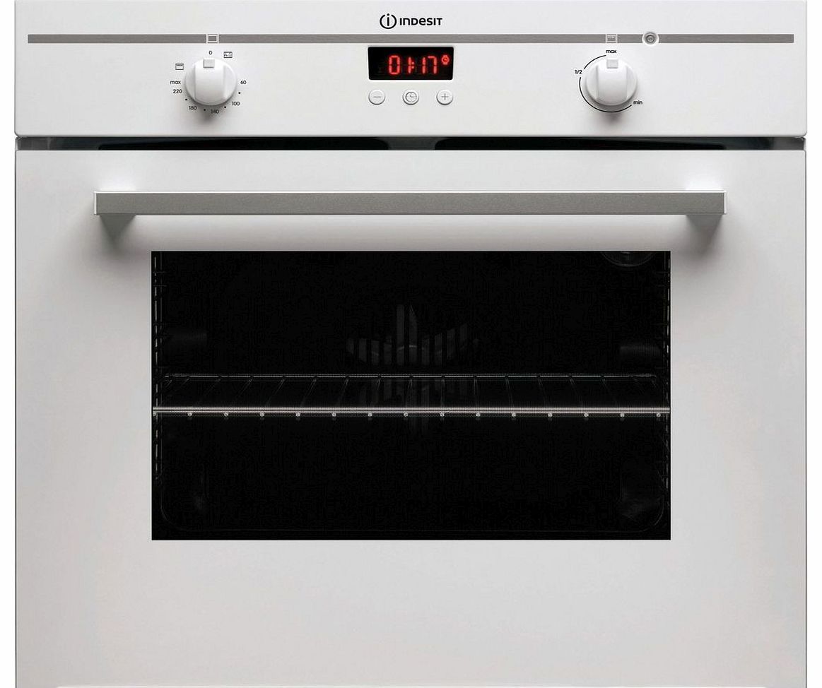white built in single electric oven