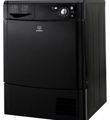 Indesit IDC85K 8kg Freestanding Condenser Tumble Dryer in Black