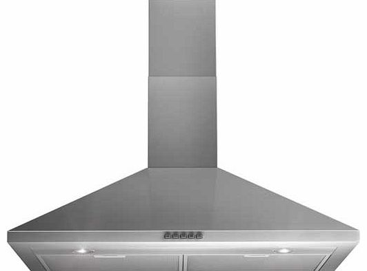Indesit IHP95FCMIX Chimney Hood - Stainless Steel
