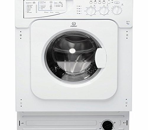 Indesit IWME126 Integrated Washing Machine in White