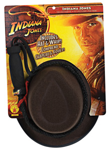 Indiana Jones Hat and Whip Accessory Kit