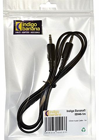 Indigo Banana 1m Stereo Audio Male Aux Cable