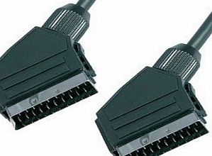 Indigo Banana Media Scart Lead 1m - Scart Plug to Plug - 1 Metre Length