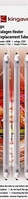 Indigo Halogen Heater Tubes Replacement 400W 197mm Pack Of 3