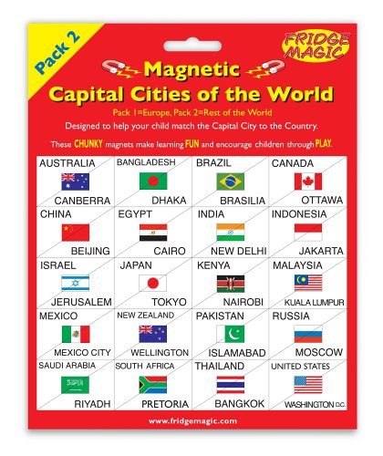 Magnetic Flags & Capital Cities of the Rest of the World