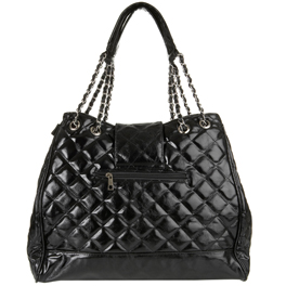 Indycfashion Indy C Large Black Quilted Traveller/ City Bag