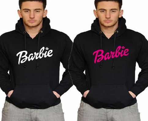 Infinite Clothing BARBIE HOODED SWEATER TOP (Small, Black/Pink)