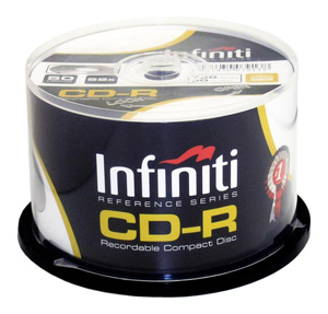 infiniti CD-R Professional 52x(speed) - Classic Finish - Spindle Pack of 50 Discs