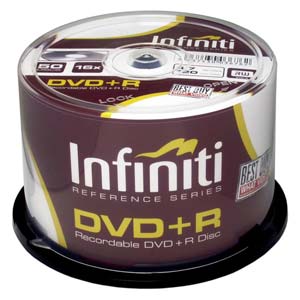 Infiniti DVD R Reference Series 16x (speed) - 50 Spindle Pack