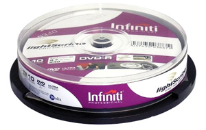 Infiniti LightScribe DVD-R (ULTRA SPEED) 4.7GB 10 Pack Spindle