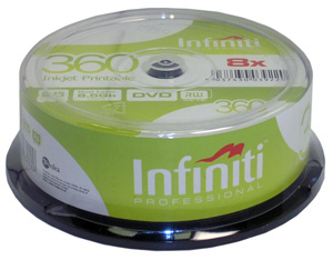 Professional DVD+R DL (Dual Layer 8.5GB) - 25 Spindle Pack - 360