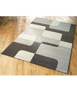 Infinity Grey and Natural Rug - Home Delivery Only