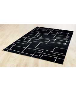 infinity Hotel Rug - Black and White
