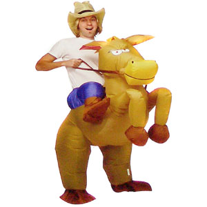 Inflatable Costume Cowboy on a Horse