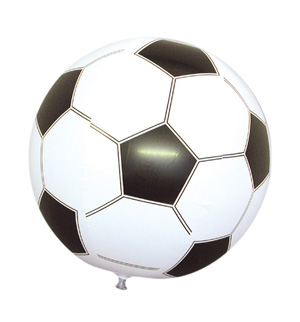 Inflatable Football, black/white