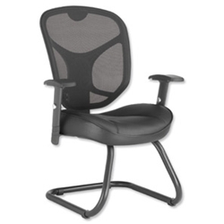 Amaze Mesh Visitors Chair Leather