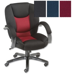 Influx Bounce Manager Chair Claret/Black