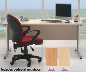 Desk Top Rectangular W1200mm Beech Ref
