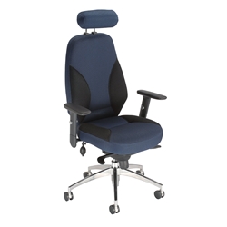 Influx Energize Driver Task Chair - Black Blue