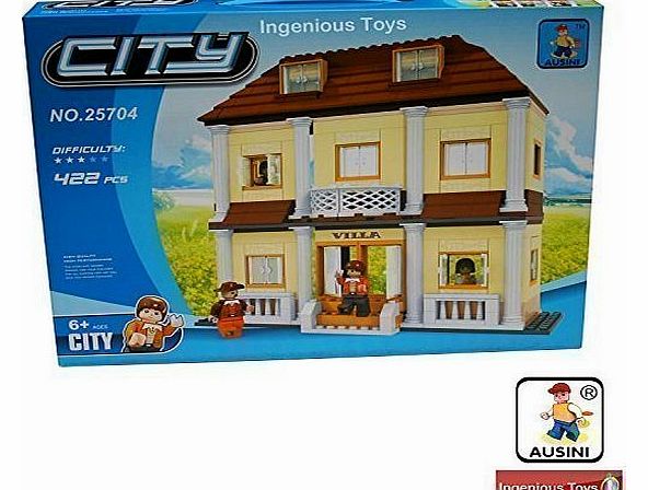 Ingenious Toys - Ausini Villa Mansion House with family play set rooms friends city creator NEW #25704
