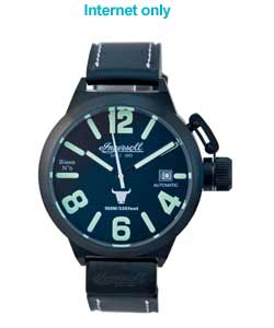 Bison Gents Black Dial Watch