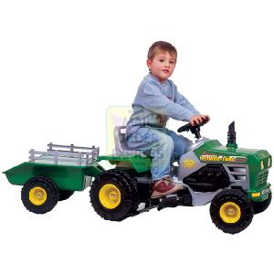 Farmer Power Tractor and Trailer 6V