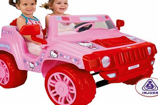 Injusa Hello Kitty 2 Seater Childs Jeep