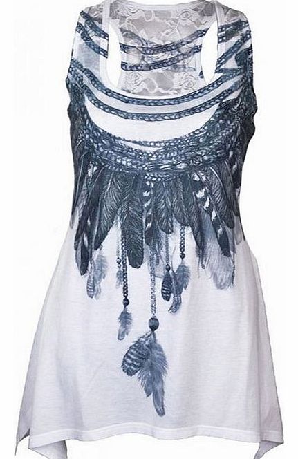 Innocent Clothing Freedom Lace Panel Vest T-FREEDOMLPV-W-