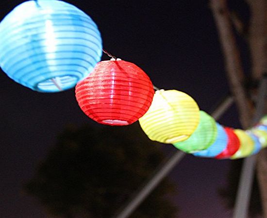 Innoo Tech 20 LED Outdoor Christmas String Lights Multi-Color Lantern Ball Solar Fairy Lights for Decorations