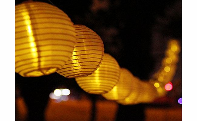 Innoo Tech InnooTech 20 LED Christmas Lights Solar Powered Warm White Lantern Ball Fairy String Lights for Outdoor Tree Garden