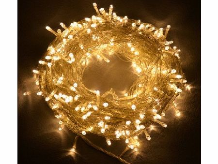 UK Plug 33feet 100 LED String Fairy Lights Warm White with 8 Modes For Christmas,Party,Wedding,Coffee Shop,Patio,Porch