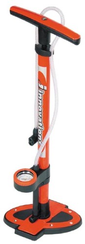 Top Dog St Floor Pump With Gauge Red