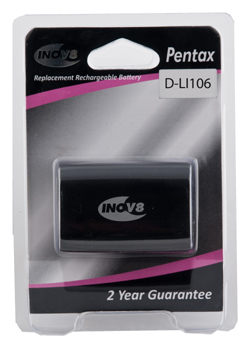 Inov8 Pentax D-Li106 Equivalent Digital Camera Battery