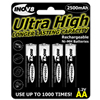 Rechargeable 4 x AA 2500mAh Batteries