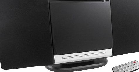 Inovalley HiFi System CD Player CH04 CD - Radio - MP3 - Remote Control - Slim Music Centre (20 watt speakers version) - Black