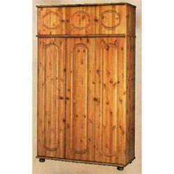 Inpine Kingswood - 3 Door Wardrobe with Top Box