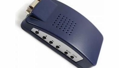 INS DEAL PC VGA to TV S-Video Signal Converter Adapter Dark Blue