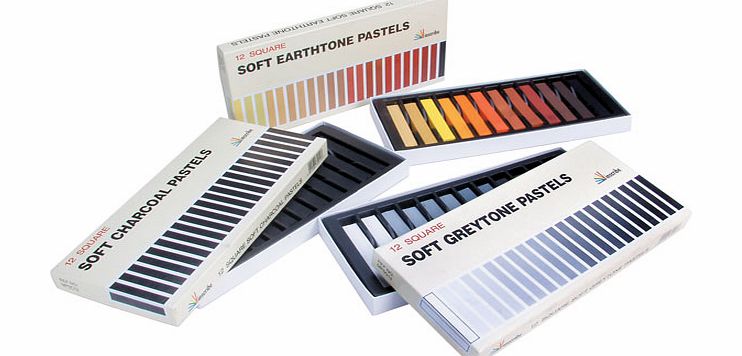 Inscribe Charcoal Soft Pastels 12 Colours IMPSC12