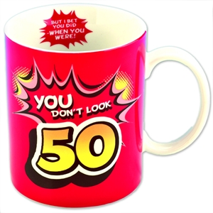 Inside Out 50th Birthday Mug