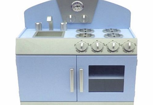 Inside Out Toys Wooden Toy Kitchen - Range Style (Blue)