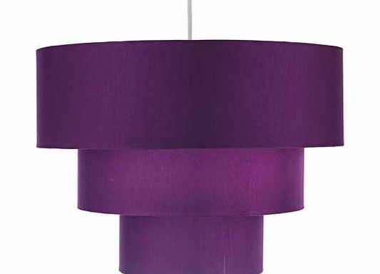 Inspire 3 Tier Shade - Plum and Silver