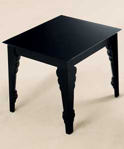 Black Inside Out End Table