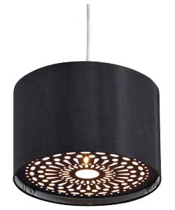 Inspire Black Silk Effect Shade with Diffuser