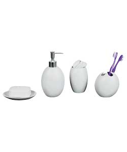 Inspire Ceramic 4 Piece Bathroom Accessory Set -